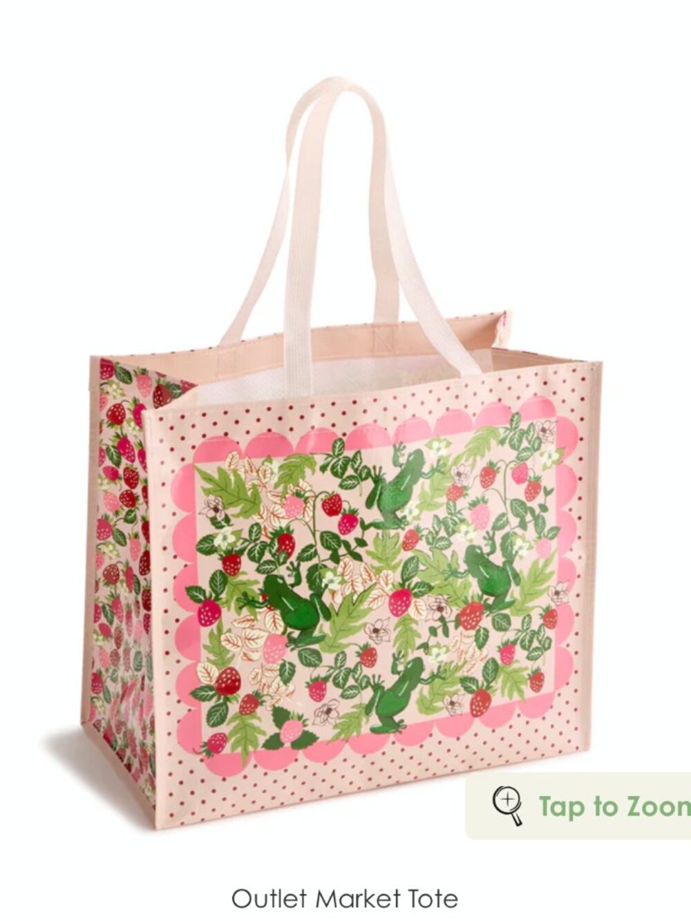 Vera Bradley Market Tote Frogberry Garden NWT - Picture 1 of 5
